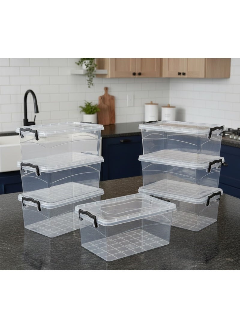 فافيلا طقم علب بلاستيك متعدد الاستخدامات-7 قطعة جودة عالية - سعة1.2 لتر - Image 1